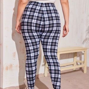 Plus checkered Leggins